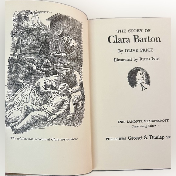 1954 Classics Lot of 3 The Story Of Mark Twain Clara Barton John J Audubon GUC - Picture 12 of 16